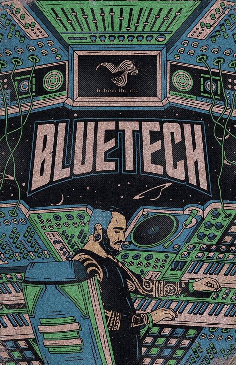 Bluetech -12 x 18 Synthship Poster (Ltd. Signed & Numbered) - Behind The Sky Music