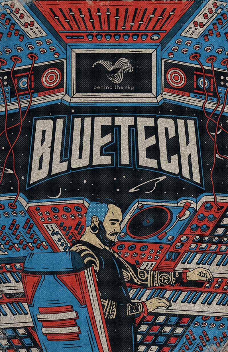 Bluetech -12 x 18 Synthship Poster (Ltd. Signed & Numbered) - Behind The Sky Music