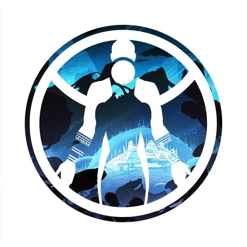 Bluetech - Underwater Cities Logo Tee - Behind The Sky Music
